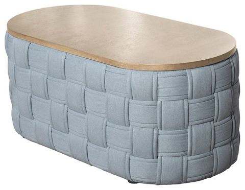 Saree Coffee Table, Light Teal Chenille - Transitional - Coffee Tables ... with regard to Curating Your Living Space with the ACME Saree Sofa