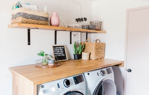 Small Space Laundry Ideas That Are Big On Style - Ross North with Beyond the Wash Cycle How Our Family Found Joy in a Crafty Laundry Room