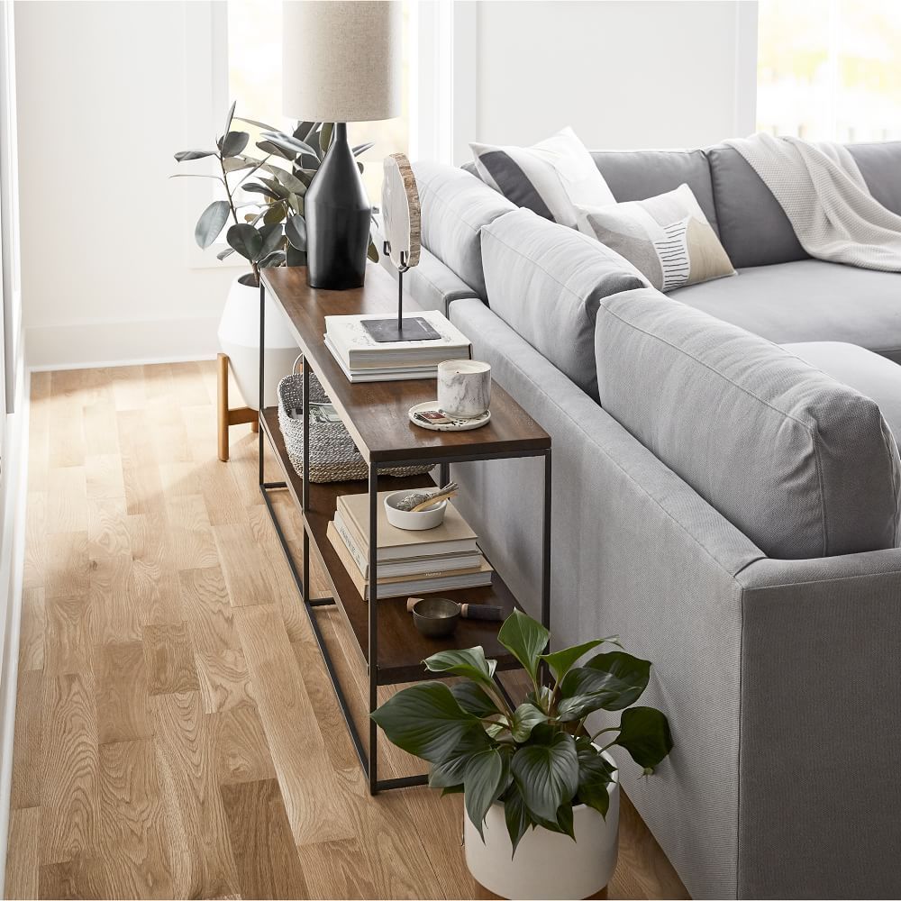 Streamline Media Console (60&quot;) | Sofa Table Decor, Living Room Decor ... regarding