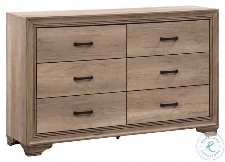 Sun Valley Sandstone 6 Drawer Dresser From Liberty | Coleman Furniture with regard to