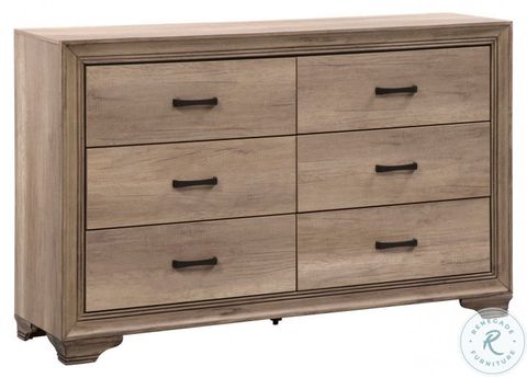 Sun Valley Sandstone 6 Drawer Dresser From Liberty | Coleman Furniture with regard to