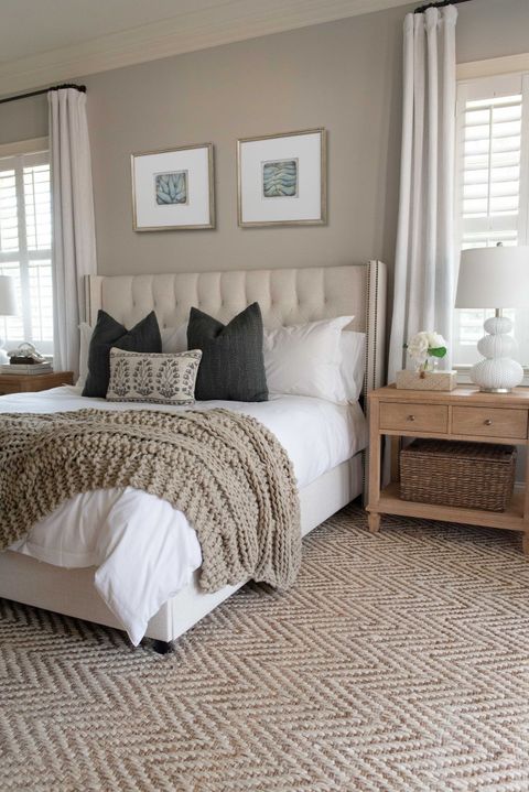Sweet Dreams: Serene Bedroom Ideas Mood Board | One Coast Design ... inside Designing a Serene Bedroom with the Blue Gray Dresser