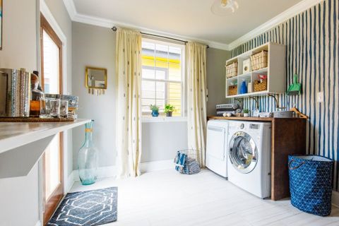 This Lowe's Laundry Room Makeover Is Straight Out Of A Design Fantasy ... throughout Making the Most of Your Lowe’s-Houzz Laundry Room Prize