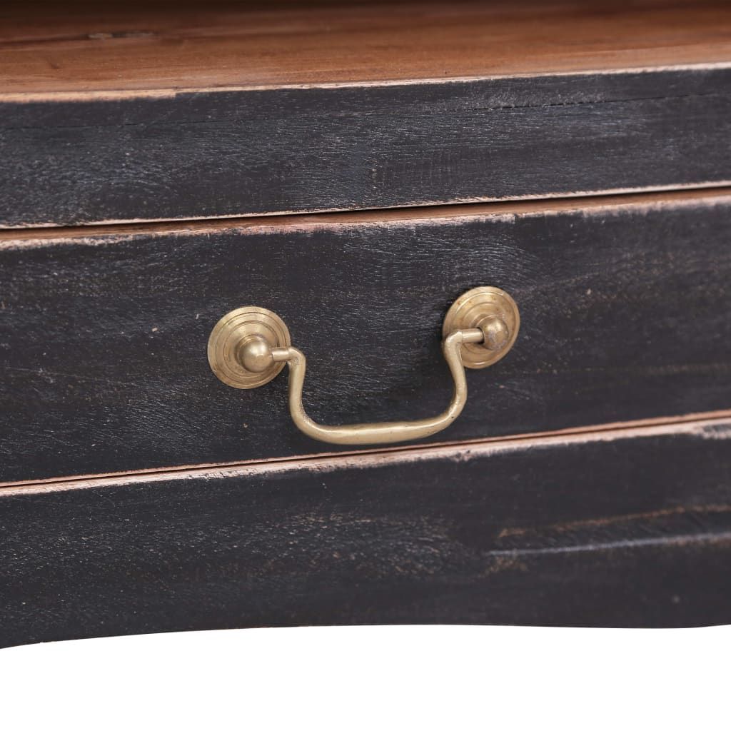 Beyond the Screen Maximizing Your vidaXL Natural Wood and Black Frame TV Cabinet