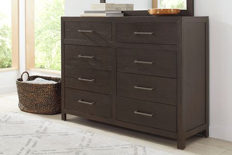 Woodley Dark Brown Wood Dresser | Rooms To Go throughout Understanding the Enduring Charm of the Hollis Toffee Brown Dresser
