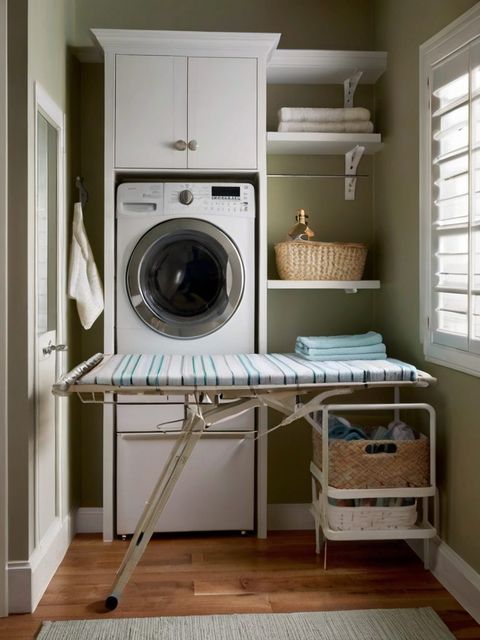10 Reasonable Small Laundry Room Ideas - Homezillo for How a Tiny Laundry Room Packed a Powerful Punch