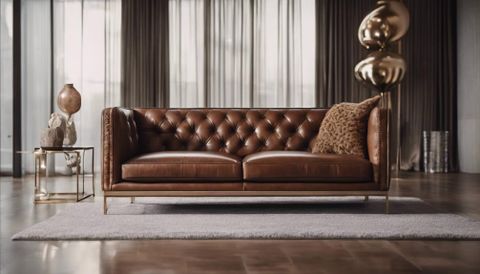 15 Best Leather Sofas To Elevate Your Living Room Style - Strongmocha for Elevating Your Living Space with an American Eagle Navy Blue Leather Sofa