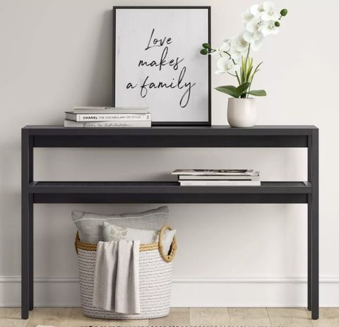 25 Best Black Console Tables To Spruce Up Your Space - Happily Inspired in