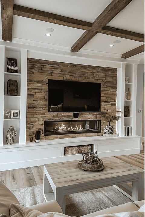27 Modern Media Wall Ideas To Elevate Your Space 74 27 Modern Media ... with How Black Marble Media Consoles Like Giovani Can Transform Your Entertainment Area
