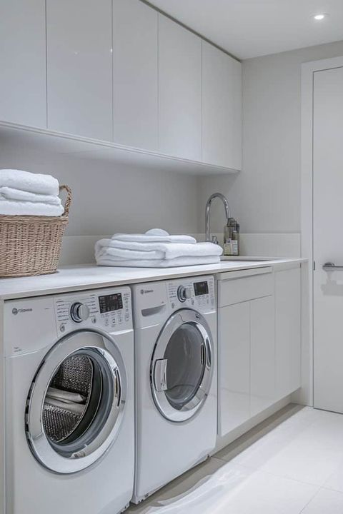 29 Basement Laundry Room Ideas For Ultimate Organization - Courtneys World for Laundry Room Inspiration for a Modern Home