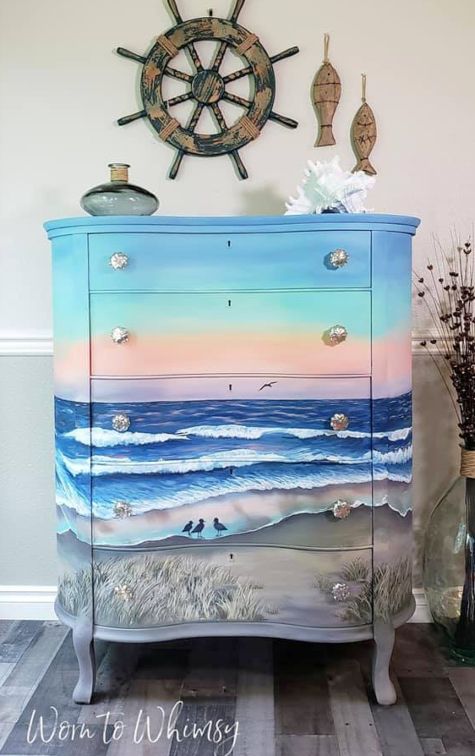32 Diy Dresser &amp;Amp; Chest Makeover Ideas Coastal, Beach &amp;Amp; Nautical Style ... with regard to