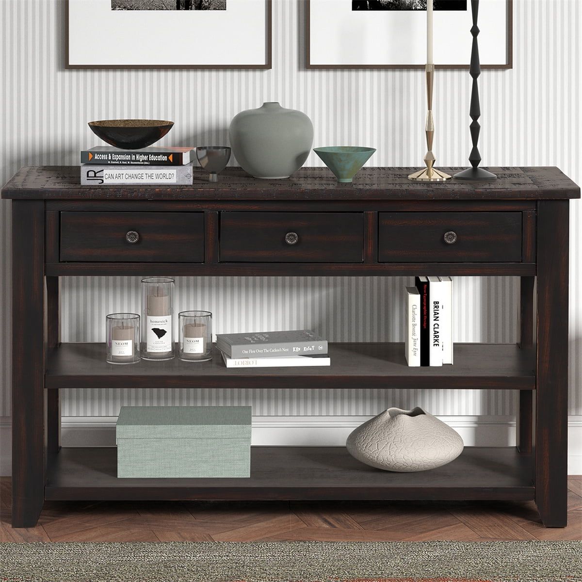 Choosing the Perfect 48-Inch Black Console for Your Bedroom or Living Space