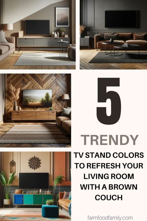 5 Stylish Tv Stand Colors To Enhance Your Brown Couch Decor (2024) intended for Expert Tips for Showcasing Your Brown Commodore TV Stand