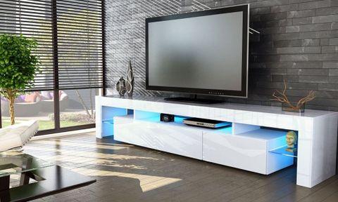 50 Inspirations White High Gloss Tv Stands | Tv Stand Ideas intended for The Ultimate Guide to Choosing and Caring for Your High Gloss White TV Stand the Jude Edition
