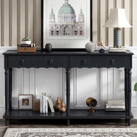 51 Black Console Tables To Style Any Space in Choosing the Perfect 48-Inch Black Console for Your Bedroom or Living Space