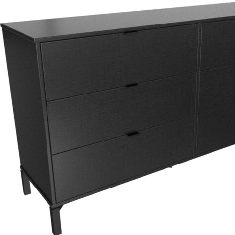 59" Black Charcoal Six Drawer Double Dresser in Exploring the Versatility of the 59" Black Charcoal Six Drawer Double Dresser