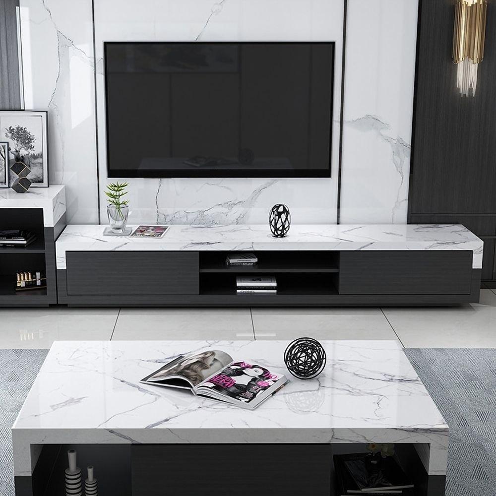 How Black Marble Media Consoles Like Giovani Can Transform Your Entertainment Area