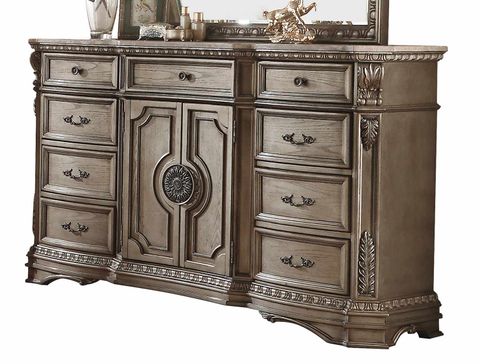 Acme Northville Dresser - Antique Champagne 26937 At Homelement.com regarding