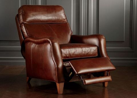 Aiden Leather Recliner, Old English/Saddle | Recliners | Leather ... for The Old English Saddle Sofa SS387-03-087 Style and Comfort Explained