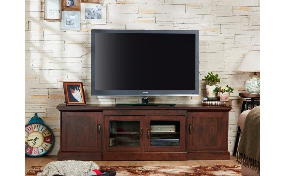 Amazon.com: Pemberly Row Rustic 68&quot; Tv Stand Entertainment Media ... throughout Achieving a Modern Aesthetic with the Pemberly Row TV Stand