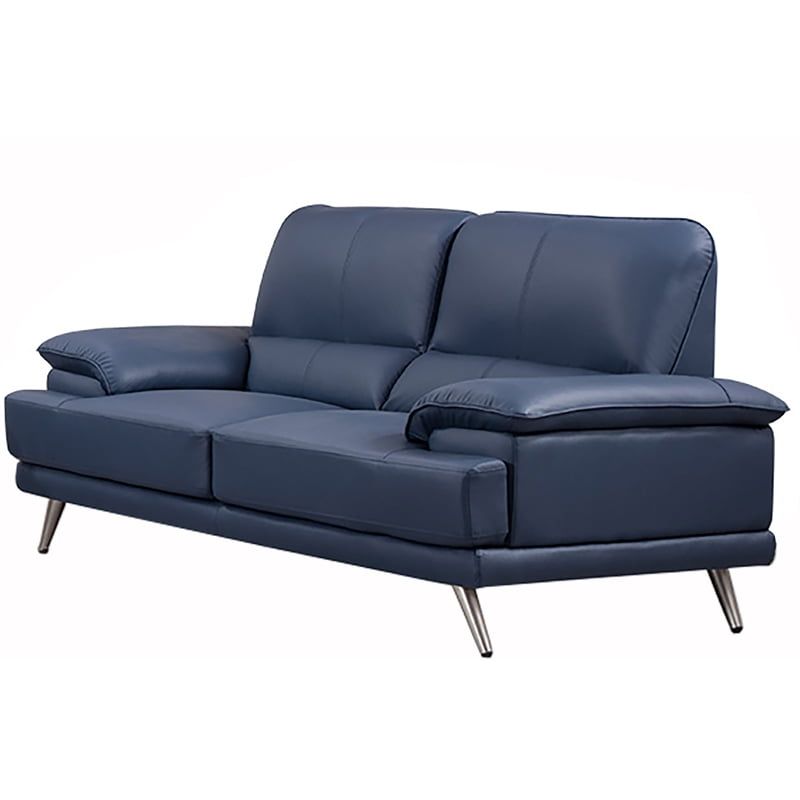 Elevating Your Living Space with an American Eagle Navy Blue Leather Sofa