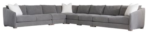 Bernhardt Demi Leather Sectional, 167" W X 137" D X 31" H - Sectional ... intended for Is the Bernhardt Demi Sofa Right for Your Living Space Practical Considerations