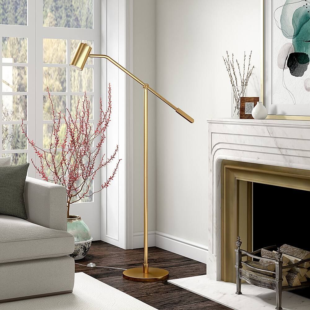 Best Buy: Camden&amp;Amp;Wells Willis Floor Lamp Brass Fl0885 in Adding Warmth and Style with the Willis Pharmacy Floor Lamp