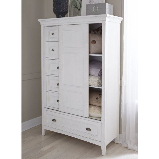 Bowery Hill Modern Wood Relaxed Traditional Soft White Sliding Door ... throughout Bringing Elegance Home Discovering the Bowery Hill Off White Chest