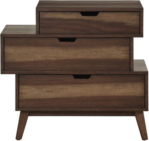 Bungalow 3 Drawer Nightstand In Caramel By Progressive Furniture ... throughout