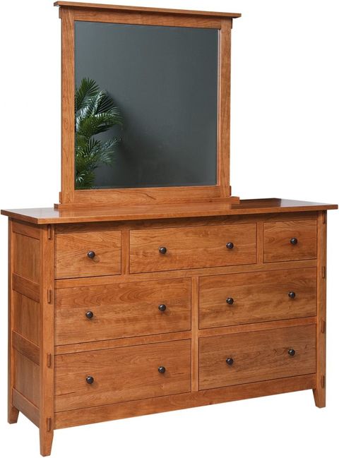 Bungalow 7-Drawer Dresser | Amish Dresser | Solid Wood Dresser in