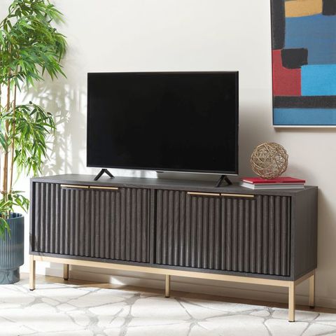 Buy Safavieh Lylia 4 Door Media Stand Med9623A - American Home ... intended for Unlocking the Style Potential of Your Safavieh Lylia Media Stand
