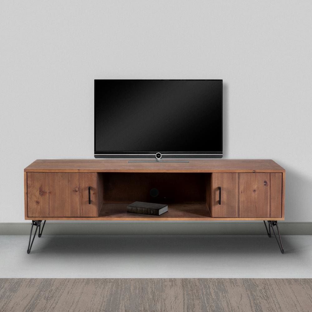 Clive 60 Inch Reclaimed Wood Rectangle Farmhouse Tv Stand Media Console ... regarding Your Guide to the Payne 60&quot; TV Stand Media Console Distressed Brown