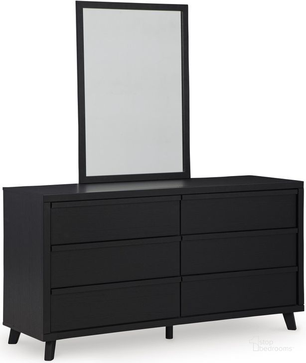 Danziar Black Six Drawer Dresser By Ashley Furniture | 1Stopbedrooms throughout Integrating the Julieta Black 6 Drawer Dresser into Your Bedroom Aesthetic
