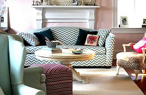 Decorating With Patterned Upholstered Furniture throughout How to Master the Art of Patterned Sofa Styling