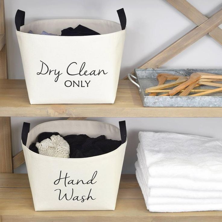 Dry Clean Only Canvas Laundry Basket Hamper | Etsy | Laundry Hamper ... regarding