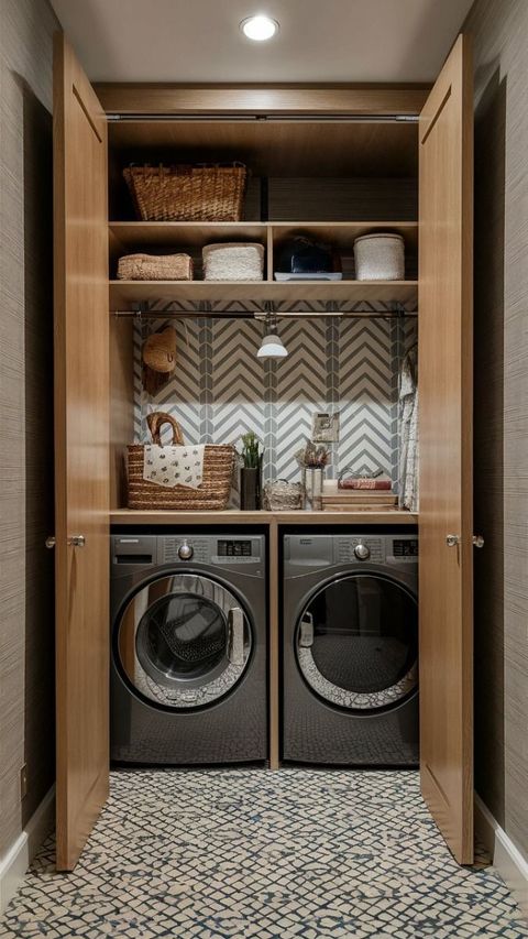 Elevate Your Laundry Room: 40 Small Space Designs | Laundry Room Closet ... within Elevate Your Laundry Space Discover 3 Playful Design Ideas This Week