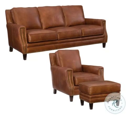 Exton Old English Saddle Leather Sofa From Hooker | Coleman Furniture regarding