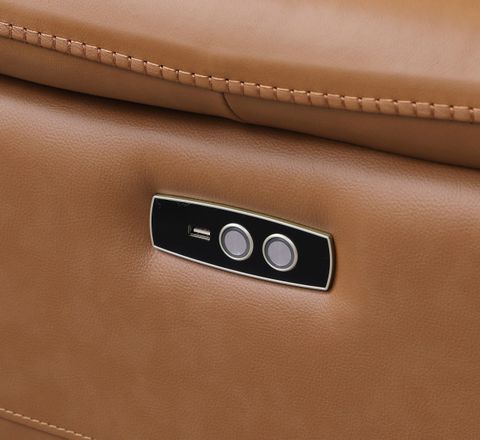 Federico Top Grain Italian Leather Power Reclining Sofa With Dual ... intended for