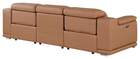 Federico Top Grain Italian Leather Power Reclining Sofa With Dual ... pertaining to