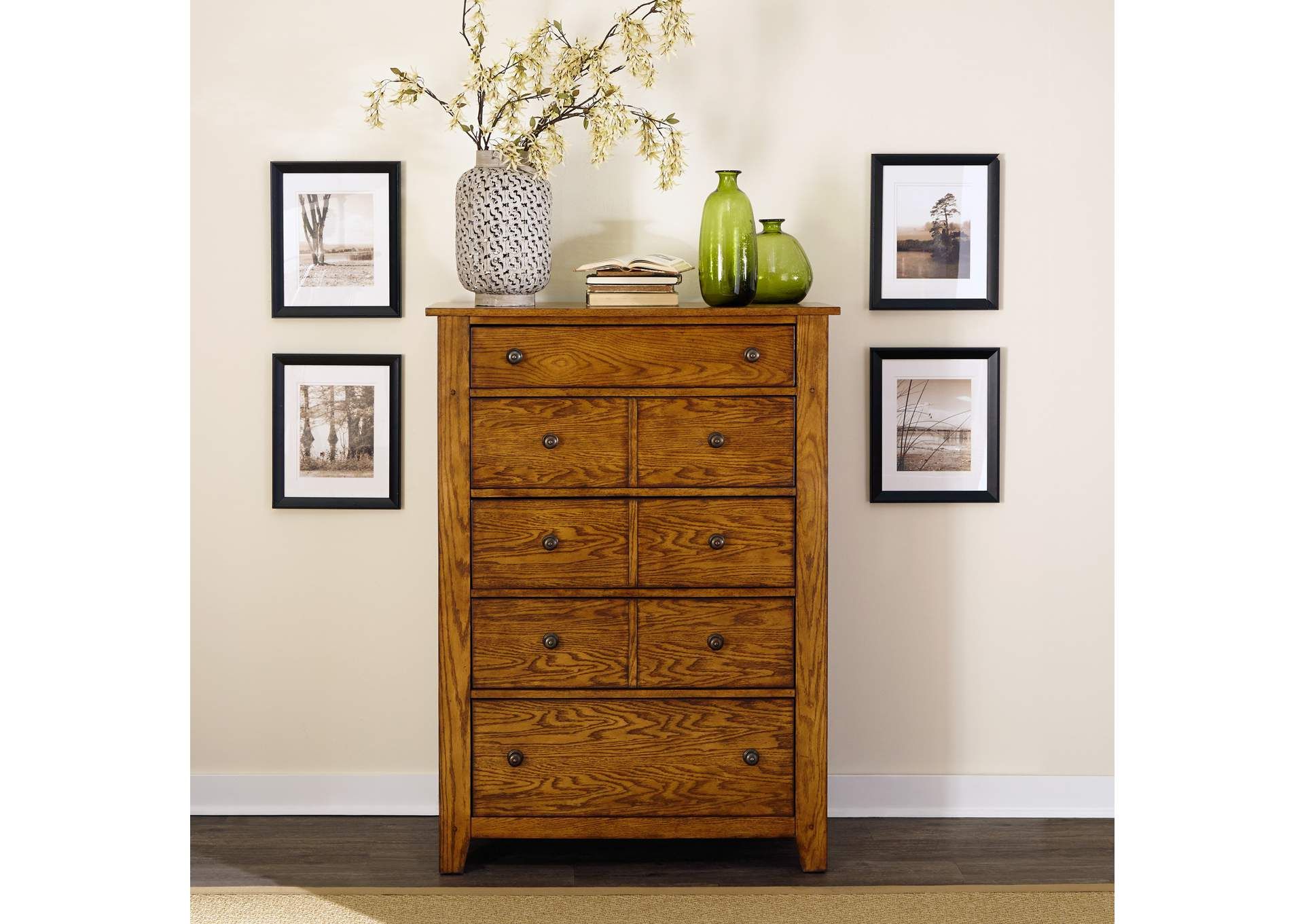 Grandpas Cabin 5 Drawer Chest for