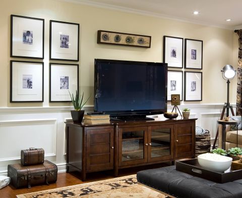 Great Idea For How To Decorate Around Your Tv! Post Includes Full ... throughout