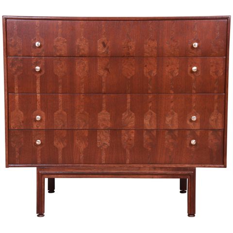Harrison Mid-Century Modern Styled Chest Of Drawers In Solid Ash And ... inside Mastering the Walnut Stain in Mid-Century High Chest Design