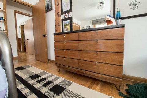 How To Add Hairpin Legs To A Dresser - Bright Green Door with regard to