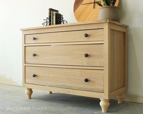 How To Build A Simple 3 Drawer Dresser --Building Plans! regarding Maximizing Your Space The Dexter Oak Finish 3-Drawer Dresser Revealed
