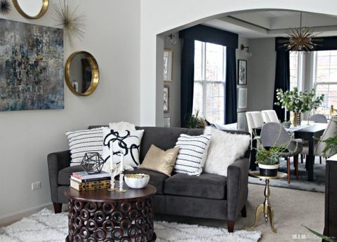 How To Style A Sofa 2 Different Ways | This Is Our Bliss in How to Master the Art of Patterned Sofa Styling