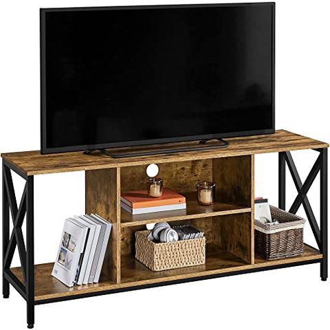 I Tested The Best Tv Stand For My 65 Inch Brown Wood Tv And Here's Why ... in Beyond the Media Console Naysmyth Dark Brown Wood TV Stand Essentials