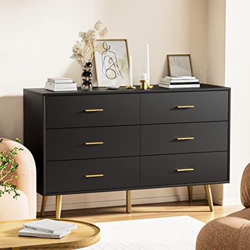 I Tested The Stunning Elegance Of A Black Dresser With Gold Hardware ... inside
