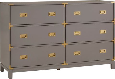 Inspire Q Kedric 6-Drawer Gold Accent Dresser By Bold - Shopstyle with