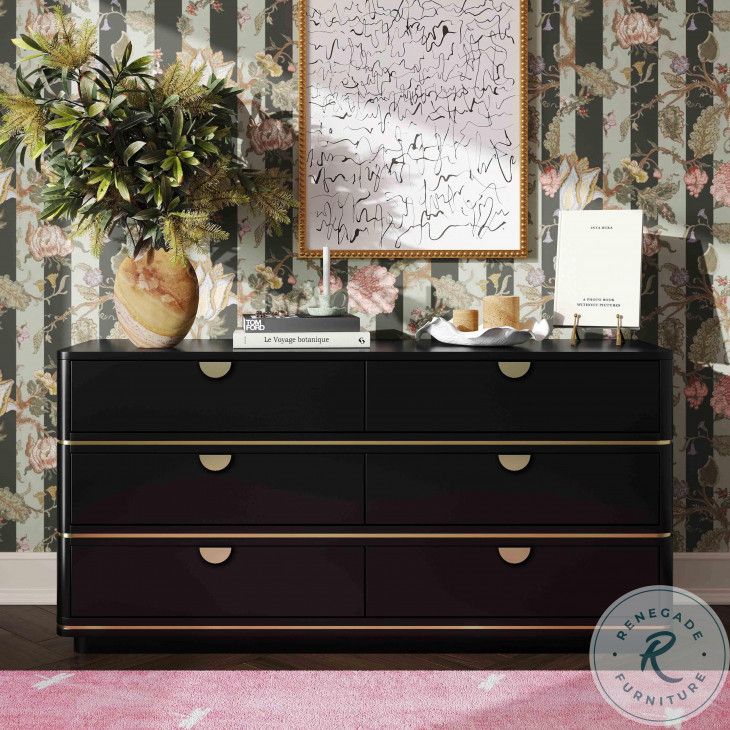 Integrating the Julieta Black 6 Drawer Dresser into Your Bedroom Aesthetic