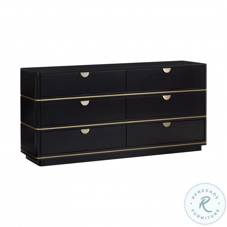 Julieta Black 6 Drawer Dresser From Tov | Coleman Furniture within Integrating the Julieta Black 6 Drawer Dresser into Your Bedroom Aesthetic